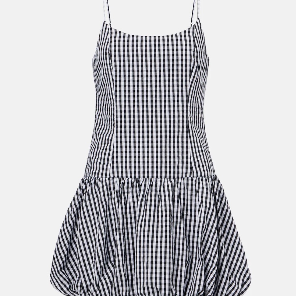FAITHFULL
Gingham gathered cotton poplin minidress - never worn